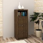 Armário Arquivo para Escritório Home Office ME4118 MDP Nogal G69 - Gran Belo