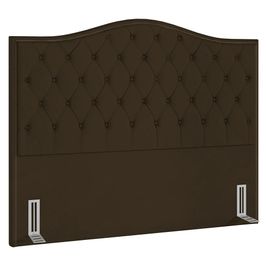 Cabeceira Cama Box Casal King 195cm Siena P02 Suede Marrom - Mpozenato