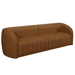 Sofá Living Decorativo 3 Lugares 252cm Meris M22 Sintético Caramelo - Mpozenato