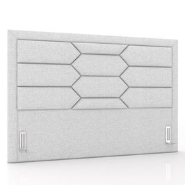Cabeceira Cama Box Casal Queen 160cm Texas P02 Linho Cinza Claro - Mpozenato