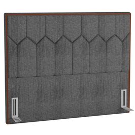 Cabeceira Cama Box Casal King 195cm Órion P02 Linho Cinza - Mpozenato