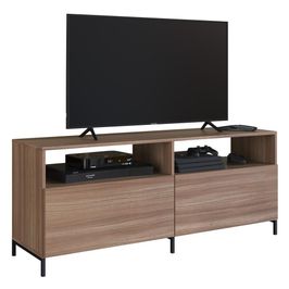 Rack Para TV Até 55 Polegadas 2 Portas Artetube A05 Montana/Preto - Mpozenato
