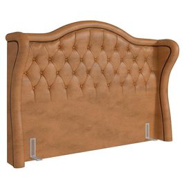 Cabeceira Cama Box Casal Queen 160cm Antibes P02 Sintético Caramelo - Mpozenato
