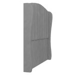 Cabeceira Casal Cama Box 140cm Glenda I02 Veludo Cinza - Mpozenato