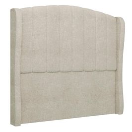 Cabeceira Casal King Cama Box 195cm Glenda I02 Bouclê Bege - Mpozenato