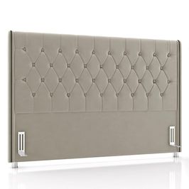 Cabeceira Cama Box Casal Queen 160cm Florenza P02 Veludo Bege - Mpozenato