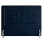 Cabeceira Cama Box Casal Queen 160cm Paolla P02 Veludo Azul Marinho -  Mpozenato
