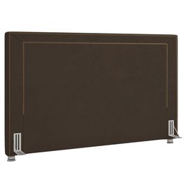 Cabeceira Cama Box Casal Queen 160cm Mali P02 Veludo Marrom - Mpozenato