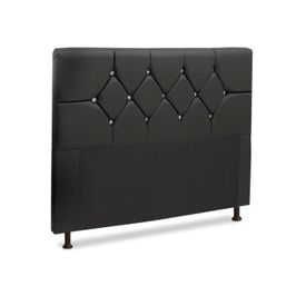 Cabeceira Para Cama Box Solteiro 90 cm França Corano Preto - JS Móveis