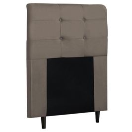 Cabeceira Cama Box Solteiro 90cm Luna I02 Suede Bege - Mpozenato