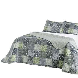 Kit Cobre Leito Colcha Lumiere Queen Dupla face - Mateo