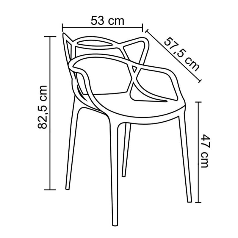Cadeira-Decorativa-Sala-e-Cozinha-Feliti--PP--Branca-G56---Gran-Belo