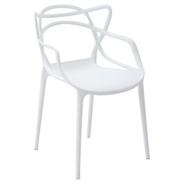 Cadeira Decorativa Sala e Cozinha Feliti (PP) Branca G56 - Gran Belo
