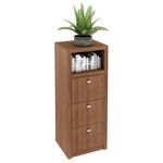 Armário Arquivo para Escritório Home Office ME4118 MDP Amendoa G69 - Gran Belo