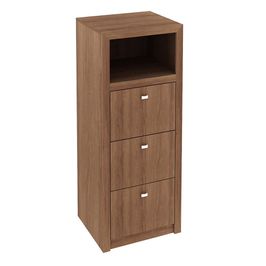 Armário Arquivo para Escritório Home Office ME4118 MDP Amendoa G69 - Gran Belo