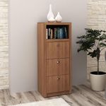 Armário Arquivo para Escritório Home Office ME4118 MDP Amendoa G69 - Gran Belo
