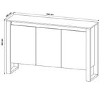 Balcão para Escritório Home Office ME4147 Nogal G69 - Gran Belo