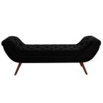 Cabeceira Cama Box Queen 160cm Provença e Recamier Veneto P02 Sintético Preto -Mpozenato