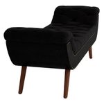 Cabeceira Cama Box Queen 160cm Provença e Recamier Veneto P02 Sintético Preto -Mpozenato