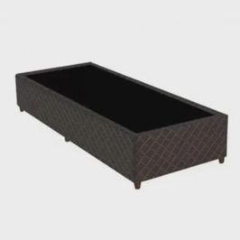 Base Box Gazin Solteiro Poliester Denver 96x203 cm | Marrom (S/V)