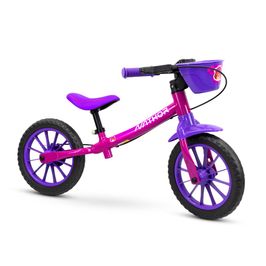 Bicicleta Nathor Aro 12 Balance Bike Feminina | Rosa (S/V)