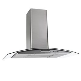 Coifa de Parede Duto Slim Nardelli Vidro Curvo Inox 75cm 127V CVC75 50011015 110V