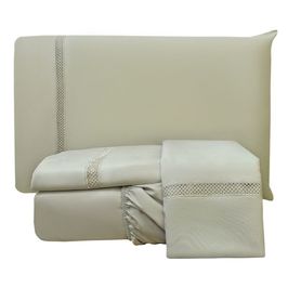 Jogo de Cama Lençol King Apolo Micropercal 300 Fios - Verde