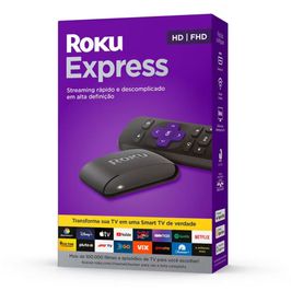 Smart Roku Express Streaming Full HD Wi-fi 5 GHZ | Preto (S/V)