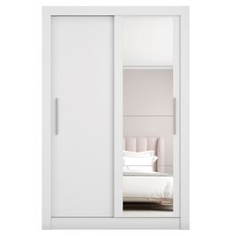 Guarda Roupa com Espelhos 2 Portas 4 Gavetas Santiago Caemmun Branco