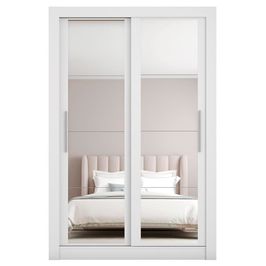 Guarda Roupa com Espelhos 2 Portas 2 Gavetas Santiago Caemmun Branco