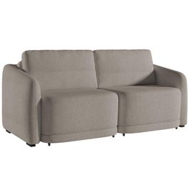 Sofá Cama Casal para Sala 176cm Polska K04 Bouclê Bege Escuro - Mpozenato