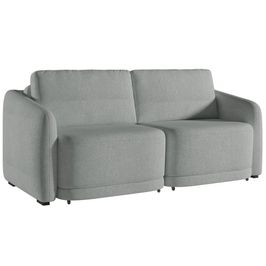 Sofá Cama Casal para Sala 176cm Polska K04 Bouclê Cinza Claro - Mpozenato