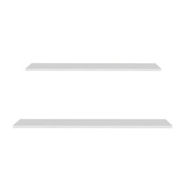 Prateleira Flutuante de Quarto Adulto Kit 2 Suporte Invisível CP1 Yara Branco - Lumil