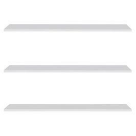 Prateleira Flutuante de Quarto Infantil Kit 3 Suporte Invisível 91cm Yara Branco - Lumil