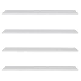 Prateleira Flutuante de Quarto Infantil Kit 4 Suporte Invisível 68cm Yara Branco - Lumil