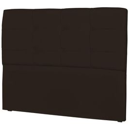 Cabeceira Casal Cama Box 140 cm London Sintético Marrom - JS Móveis