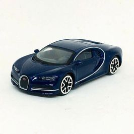 Miniatura Carro 1/43 Street Fire Bugatti Chiron Azul Strret Fire Bburago 30001