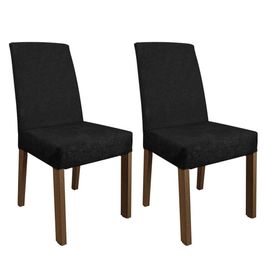 Kit 2 Cadeiras de Jantar 4255 Rustic/Oxford Madesa Rustic/Oxford