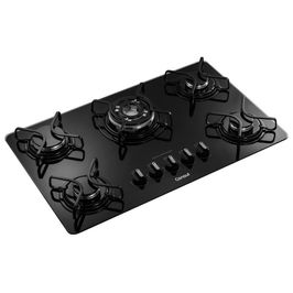 Cooktop a Gás 5 Bocas Consul Quadrichama CDD75AE Preto / Bivolt