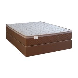 Conjunto Cama Box Casal de Molas Kappesberg Florença 138x188 CBCOL-025 Beringela