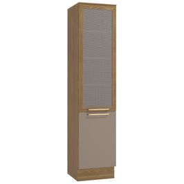 Paneleiro Kappesberg Botanic 50cm com Tela 2 Portas M626 Nogueira/Fendi