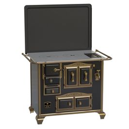Fogão à Lenha Venax N2 Gabinete Imperador Premium Preto