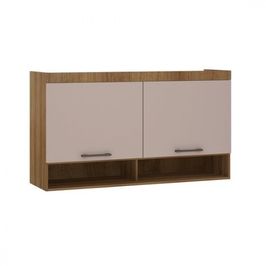 Módulo Aéreo Casal 1,45m com 2 Portas Eucamóveis Paris - 333 Avela/Cinammon