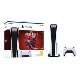 Playstation 5 Sony 825GB 1 Controle Sem Fio Marvels Spider-Man 2 SO000107 Branco