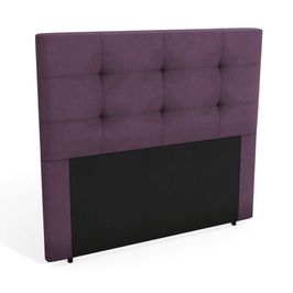 Cabeceira de Casal Kappesberg Pux para Colchão de 138 cm Beringela