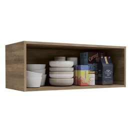 Armário Aéreo 80 cm Maxxi Com 1 Porta Basculante Kappesberg Nogal