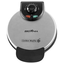Máquina de Waffle Britânia Golden 850W Chapas Antiaderentes Inox / 220 V