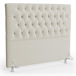Cabeceira Casal Queen Cama Box 160cm Cristal C16 Bouclê Bege - Mpozenato