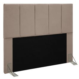 Cabeceira Cama Box Casal King 193cm Pérola W01 Suede Bege - Mpozenato