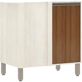 Balcão Línea Reto 1 Porta 95cm Luciane | Patina/Avela (S/V)
